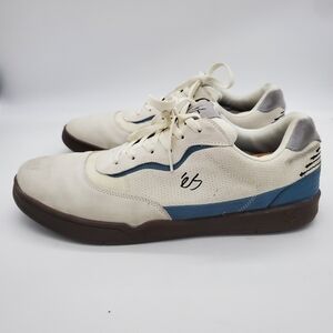 Es Eos Melange Skateboard Shoes Men Size 14 Beige Grey White